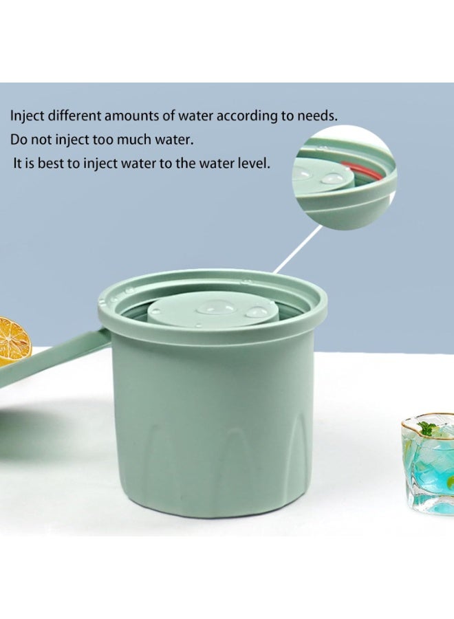 3PCS Hollow Cylindrical Silicone Ice Cube Mold for 24-40oz Flask Thermos Tumbler BPA-Free Ideal for Juice Drinks Coffee (Green) - Image 2